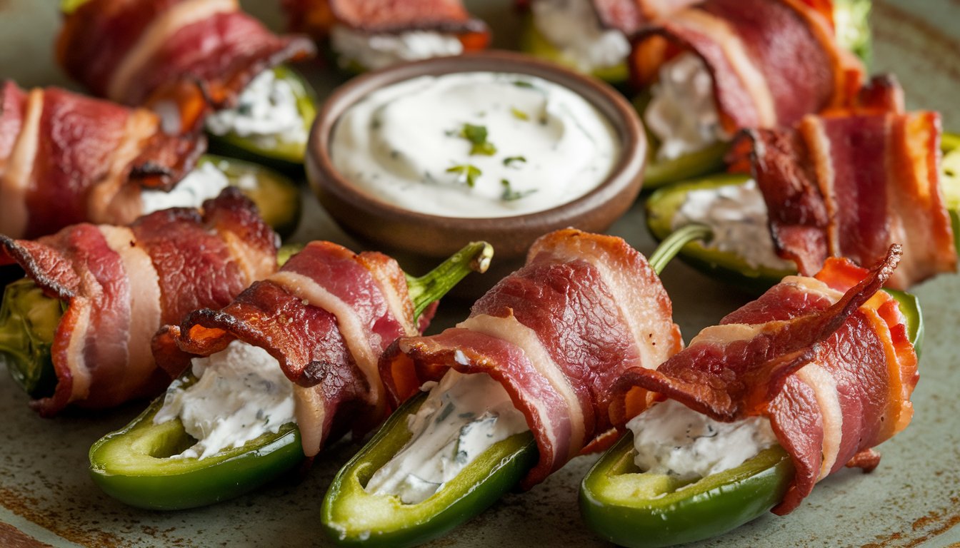 Easy Bacon-Wrapped Jalapeño Poppers