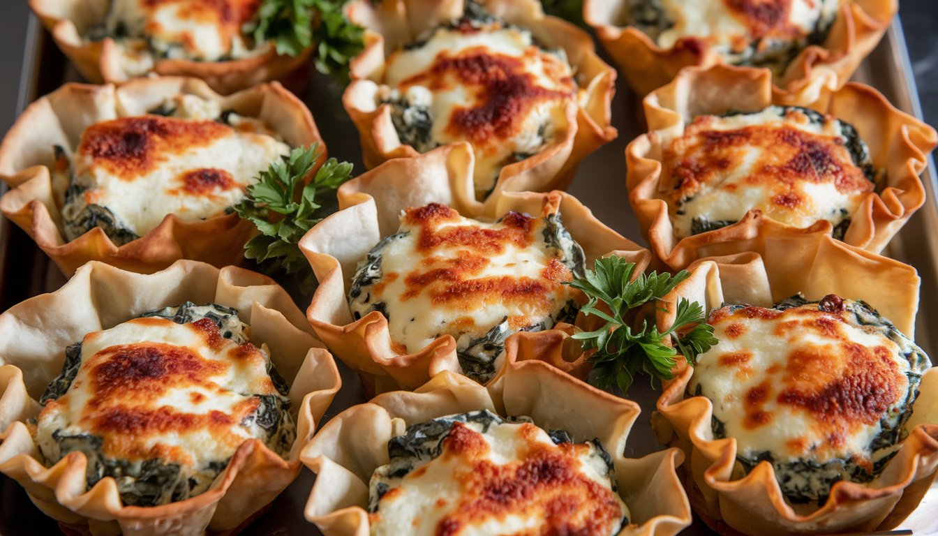 Spinach and Artichoke Dip Cups